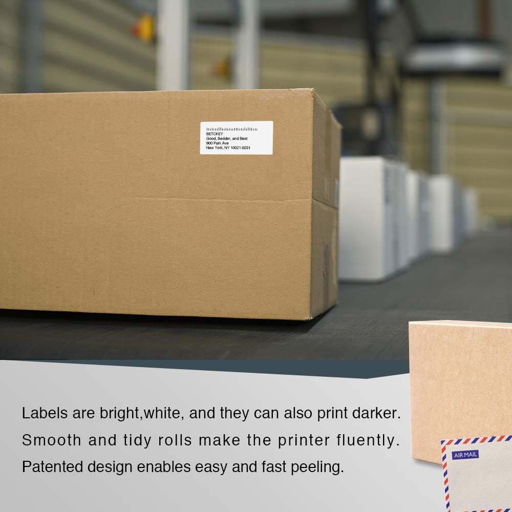 BETCKEY, 1 Roll 11352 Self-Adhesive Labels Compatible with DYMO S0722520, 25mm x 54mm - Image 4