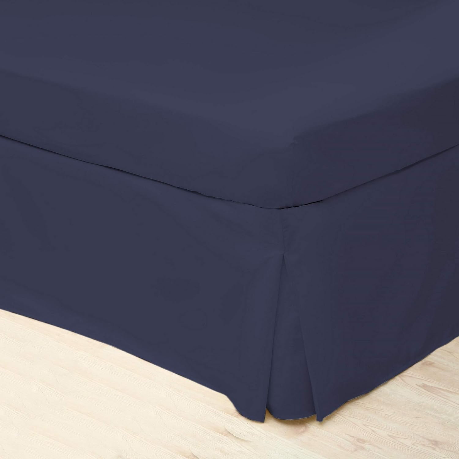 Belledorm Blue Platform Base Valance Sheet, 200 Thread Count Percale