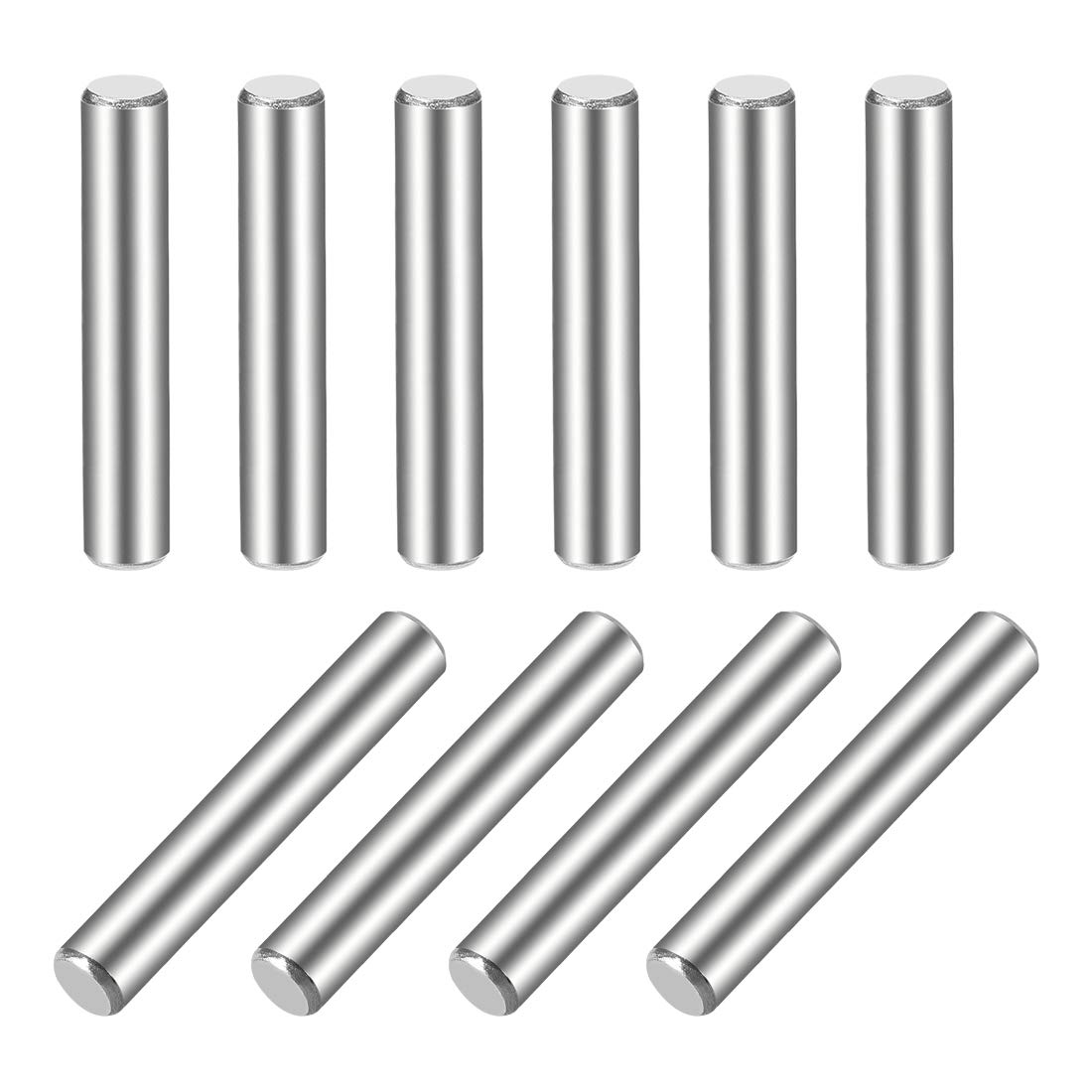 sourcing map 5 x 40mm(Approx 13/64") Dowel Pin 304 Stainless Steel Wood Bunk Bed Dowel Pins Shelf Pegs Support Shelves 10Pcs