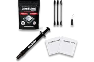 META ONLINE LLC Liquid Metal Thermal Paste 1.5 Gram - Made in USA - 130W/m'K Conductivity - Liquid Metal for PS5 - CPU - GPU - Xbox - Game Consoles Best for overclocking
