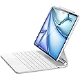 ESR iPad Air 13" (M3/M2, 2025/2024) & iPad Pro 12.9" (6th/5th/4th/3rd Gen) Case with Keyboard, Magic Keyboard, Easy-Set Floating Cantilever Stand, Precision Multi-Touch Trackpad, Rebound Series, White