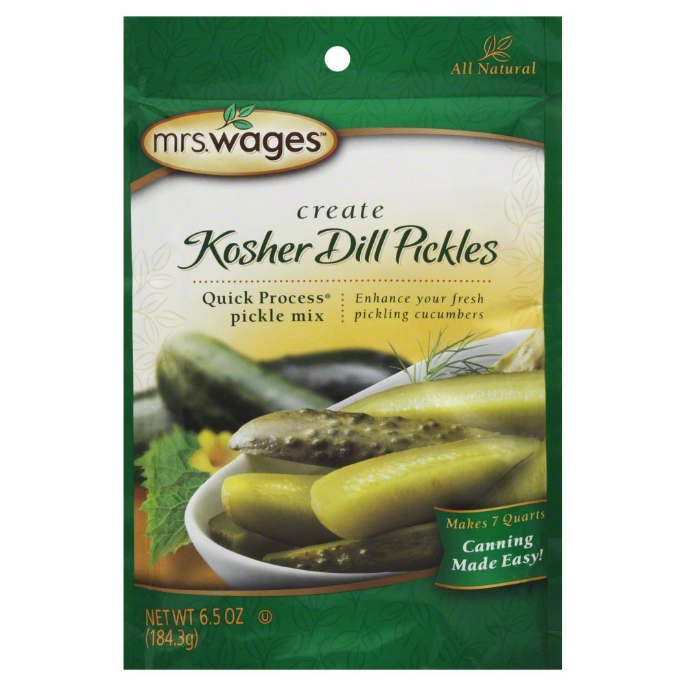Mrs. Wages Quick Process Kosher Dill Pickle Mix, 6.5Ounce