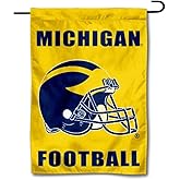Michigan Team University Wolverines Football Helmet Garden Flag