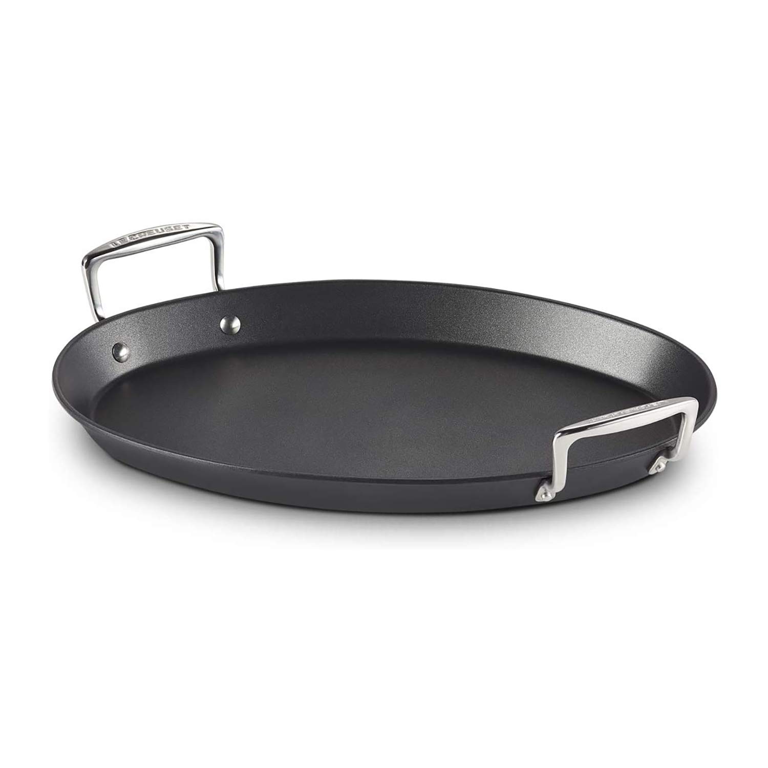 LE CREUSET Toughened Non-Stick Oval Fish Pan, Ø 40cm, Black, 967006010