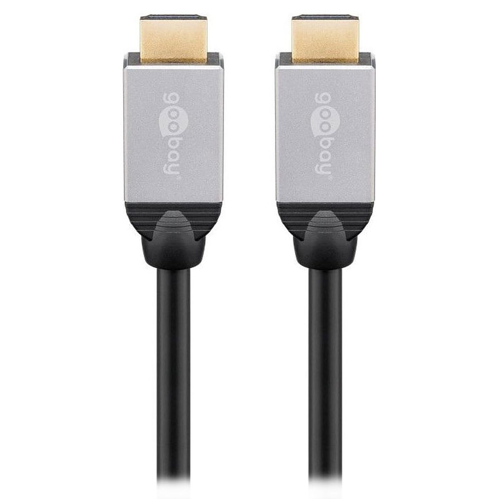 goobay 75603 High Speed HDMI Connection Cable with Ethernet HDMI Male (Type A) to HDMI Male (Type A) 1.5 m