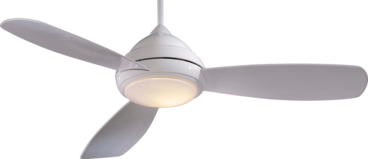 Minka-Aire F516L-WH, Concept I LED White 44" Ceiling Fan with Light & Remote  Control - - Amazon.com