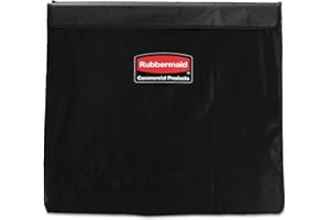 Rubbermaid Commercial Products Collapsible X Cart Replacement Bag, 8 Bushels, Black