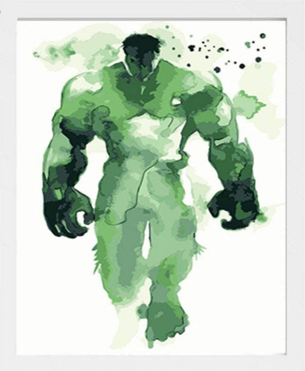 HNZYF DIY Oil Painting Digital Revenge Giant Kit Coloring Digital Paint Children s Gift Movie Poster Canvas Art Wall Home Decoration 40x50cm Frameless