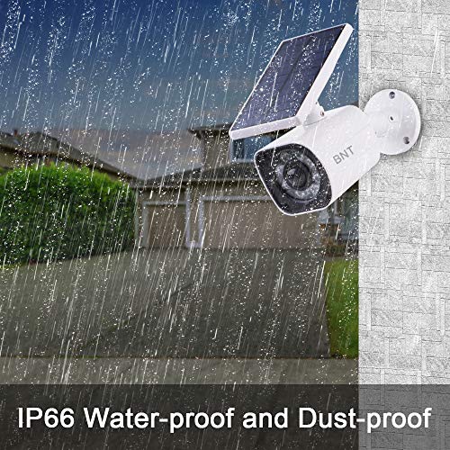 Solar Motion Sensor Light，BNT Flood Light Security Super Bright LED Outdoor Light with 800Lm Waterproof Solar Power Charging Motion Sensor Lights Adjustable Head for Garage Yard, Wall Porch,Pack of 2 - Thumbnail 3