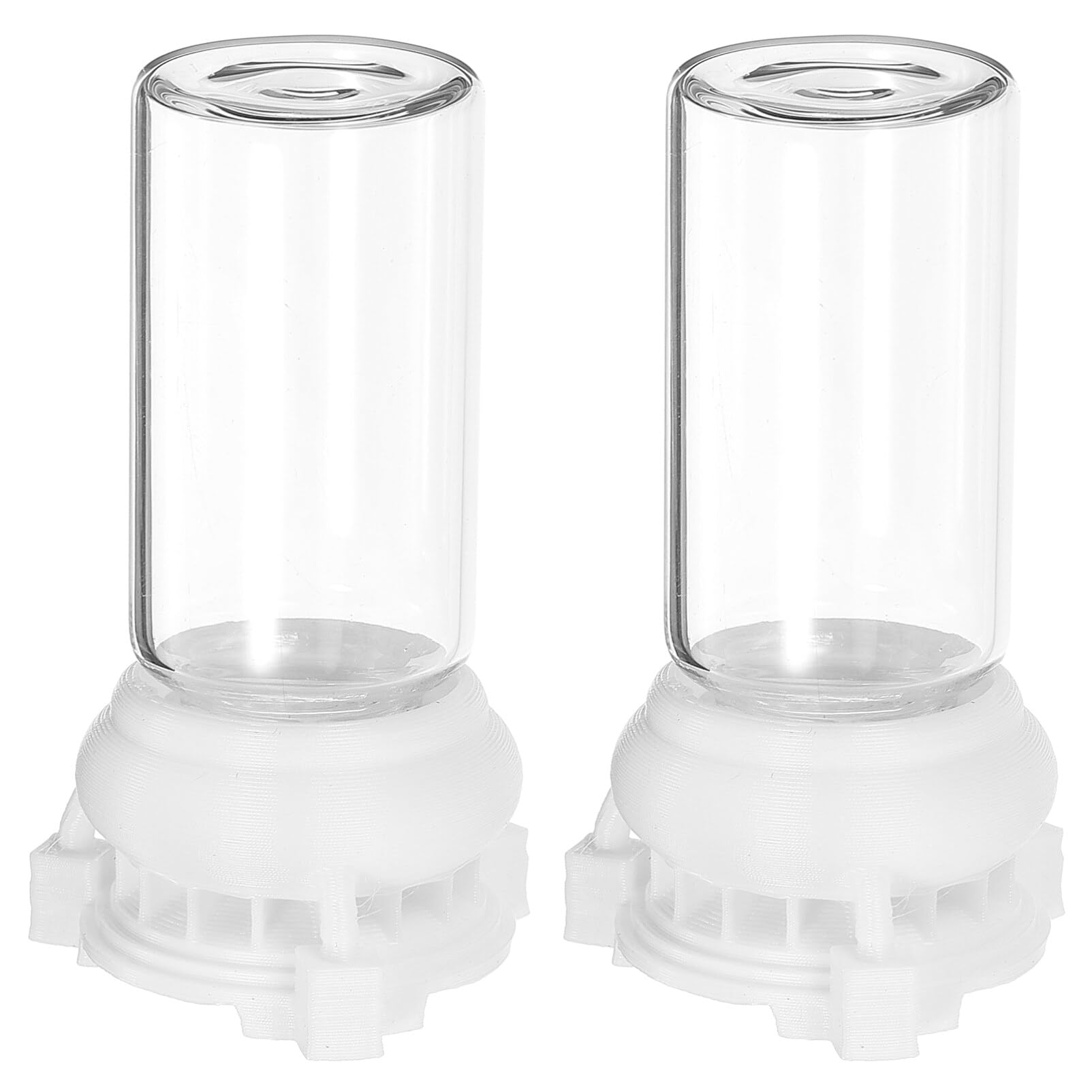 PRETYZOOM Ant Water Feeder 2-Pack Transparent Plastic Ant Feeding Containers 2.36X1.26X1.26In Small Cups for Colony Watering and Nest Care