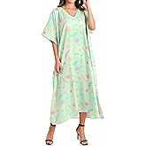Miss Lavish London Kaftan Dresses for Women Vacation Bikini Swimsuit Cover Ups Loungewear for Summer, Plus Size Long Kaftan