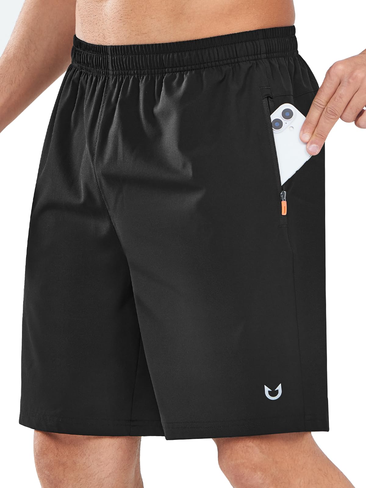 Photo 1 of NORTHYARD Men's Athletic Running Shorts Quick Dry Workout Shorts Lightweight Sports Gym Basketball 7"/ 9"/ 5" Hiking Tennis Exercise Black-9 inches 2XL