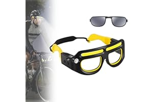 Rechargeable Led Light Glasses with 5 Modes Motion Sensor,Outdoor Flashlight Glasses Led Headlamp, for Adults Traveler Outdoo