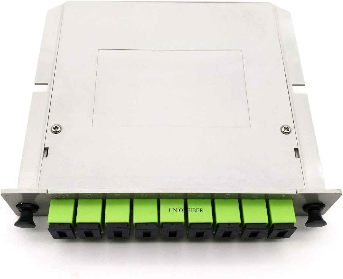 FTTH Fiber Optic PLC Splitter 1x2 1x4 1x8 LGX Module SC APC Single-Mode PLC Splitter (1x8)