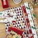 Hallmark Christmas Reversible Wrapping Paper Bundle, Pets and Patterns (Pack of 3, 120 sq. ft. ttl) Cats, Dogs, Stripes, Polka Dots, Paw La La La (5JXW1035)