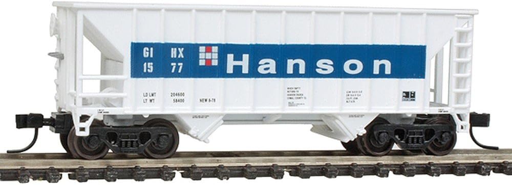 Walthers N Scale Greenville 100-Ton 2-Bay Hopper Car Hanson GIHX #1577