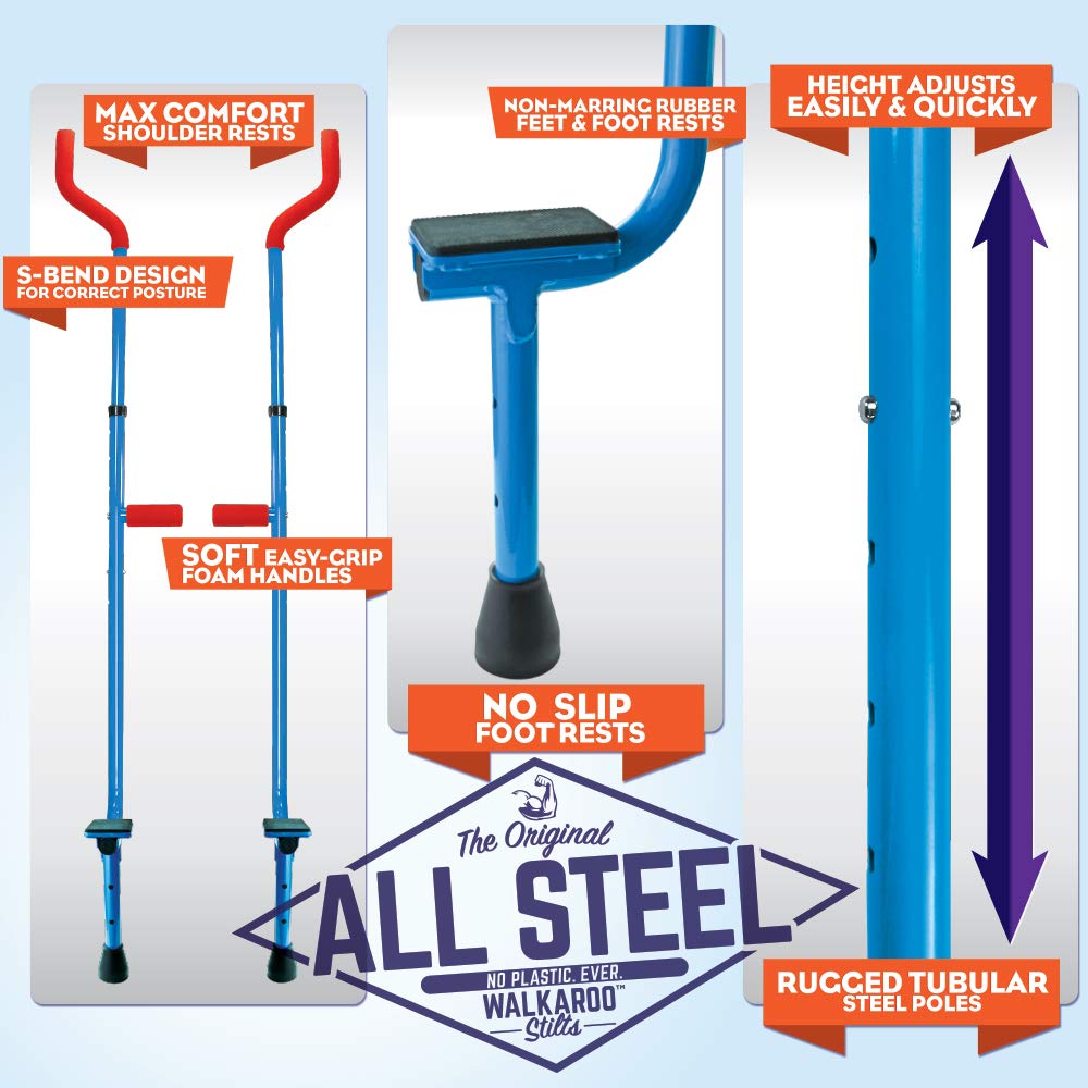 Amazoncom Original Walkaroo Steel Stilts By Air Kicks With