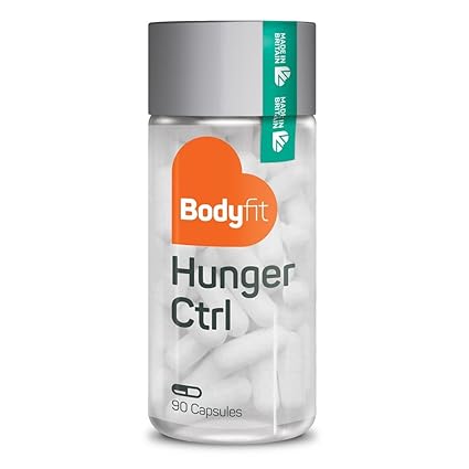 Gesund abnehmen mit Bodyfit Hunger Ctrl Appetitzügler - 90 vegane Kapseln I natürliches Nahrungsergänzungsmittel zum Abnehmen