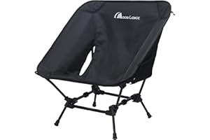 MOON LENCE Camping Chair Compact Backpacking Chair Folding Chair with Side Pockets Portable Chair Lightweight Heavy Duty for Hiking & Beach