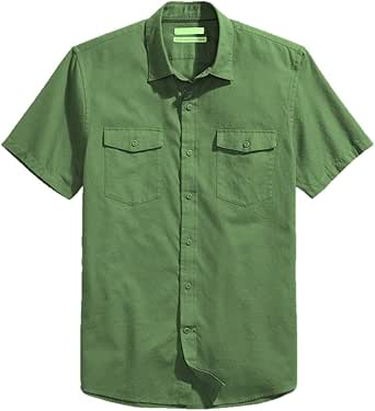 Goodthreads Men's Standard-Fit Short-Sleeve Ripstop Dobby Shirt