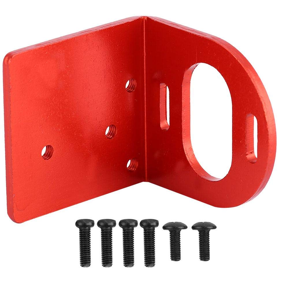 RC Motor Base, Metal Motor Mounting Holder Seat Base Available for 540 3660 3650 Motors RC Accessory(Red)