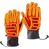 Gerbing Gyde 12V Hero Heated Motorcycle Gloves, Short Cuff, Microwire Heating Panels, High Impact Knuckle Protection S
