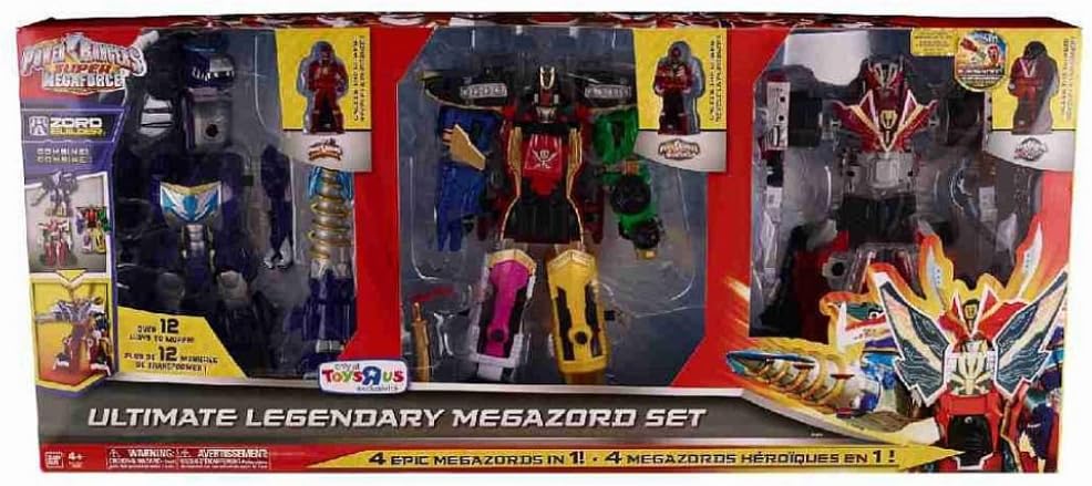 Power Rangers Super Megaforce Action Figure 3-Pack Ultimate Legendary Megazord [Dino Thunder, Super Megaforce & RPM]