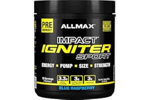 Allmax Impact Igniter Sport Blue Raspberry 320g - Pre Workout