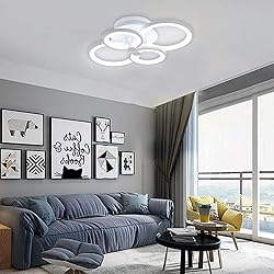 Jaycomey Modern LED Ceiling Light Fixture, Flush