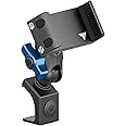 Tackform Link Phone Mount with Top Dash Clip - Compatible with 2021-2025 Ford Bronco | CNC Billet Aluminum | Zero Slip, Anti-Scratch | Universal Holder Compatible with iPhone, Galaxy, More | Blue