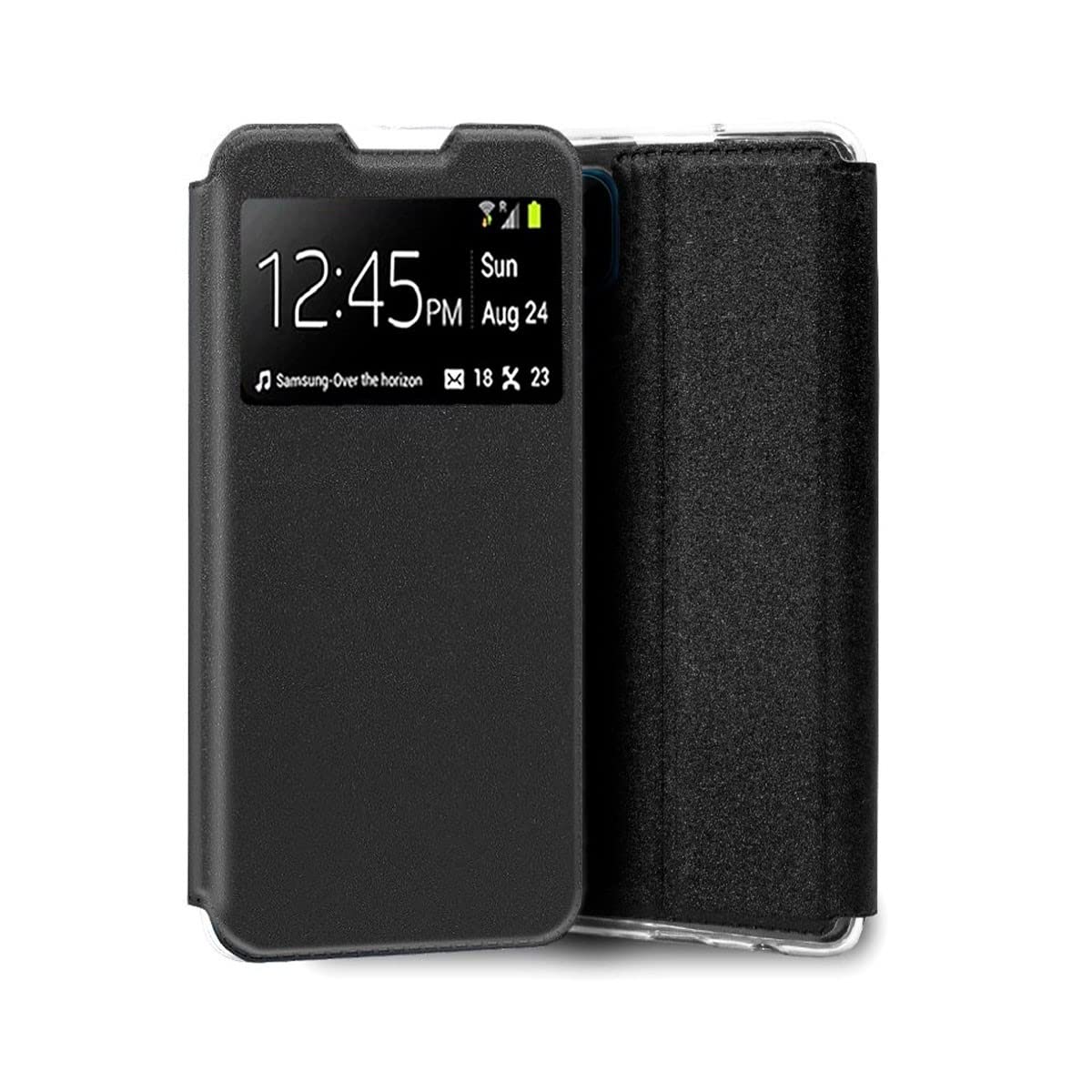 Cool Flip Cover Case for Realme C11 2021 Plain Black