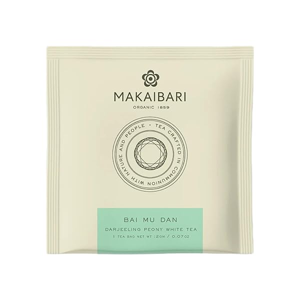 MAKAIBARI TEA TREASURES -MAKAIBARI DARJEELING TEA BAI MU DAN DARJEELING PEONY WHITE TEA, 25 TEA BAGS