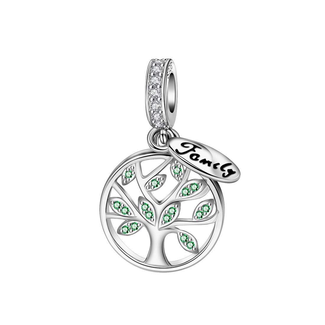 DALARAN Family Tree of Life Charms for Pandora Charm Bracelets Sterling Silver Charm