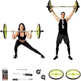 AXLE Home Gym Workout Barbells - Barbell Weight Set for Strength Training