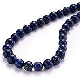 BEADIA Natural Lapis Lazuli Stone Round Loose Semi Gemstone Beads for Jewelry Making 10MM 38PCS