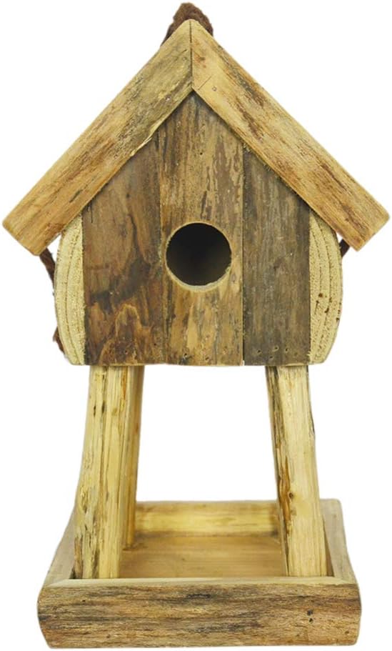 Yardwe Wooden Bird House Nesting Bird House Indoor Outdoor