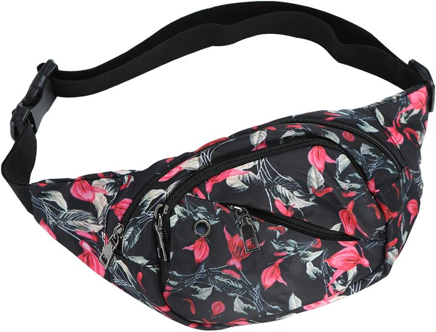 Cute Outdoor Fanny Pack for Women, Waist Bag with 3