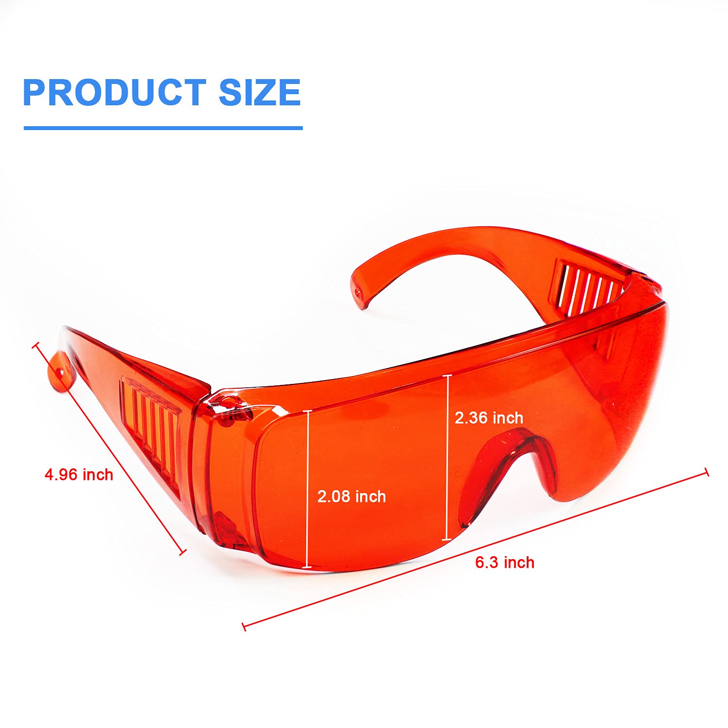 EZGO Dental Lab Safety Glasses, Anti-Fog Goggle Eyewear Protective Eye Shield Safety Glasses for Teeth Whitening Curing Light