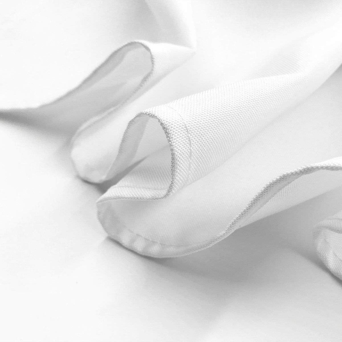 Craft And Party Premium Polyester Tablecloth - 90" x 156" Rectangle White Tablecloth for Wedding, Restaurant or Banquet: Furniture & Decor