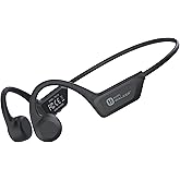 HIFI WALKER Bone Conduction Headphones Wireless Bluetooth 6.0, IPX5 Waterproof Sweat Resistant Open Ear Headphones, 18Hrs Playing Time, Comfortable Fit Sports Earbuds for Running, Cycling, Workouts