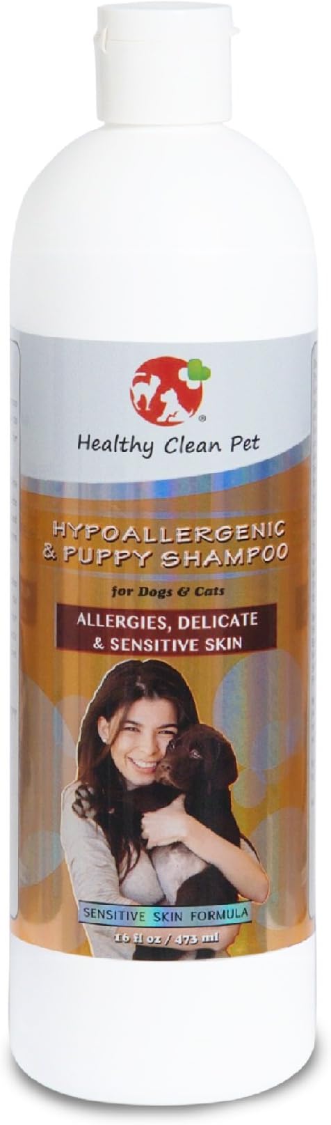 Puppy Dog Shampoo – All Natural Hypoallergenic Pet Shampoo for Dogs & Cats – 16 oz by Healthy Clean Pet