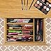 Bamboo Silverware and Utensil Drawer Organizer | Wooden Tray for Kitchen Bathroom Holds Cutlery Tools Gadgets and Supplies 10