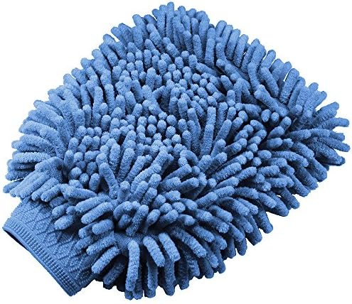 Car Wash Mitt - By Raverra - Double Stitched Microfiber Mitten for the Best Quality Car Wash Equipment