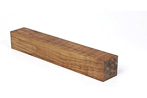 Exotic Wood Zone Olivewood Turning Blank - Hardwood for Eco-Friendly Woodworking, Woodturning, Wood Lathe, Sustainable Wood, Woodcraft, DIY Projects 1-1/2" x 1-1/2" x 24"