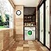 WiHoo 15 Inch Indoor/Outdoor Thermometer with Hygrometer, Stainless Steel Enclosure, Decorative Wall Thermometer for Home, Office, Study Room