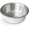 PetFusion Premium 304 Food Grade Stainless Steel Dog & Cat Bowls. Cat Bowls Shallow & Wide for Relief of Whisker Fatigue, 56-Ounce, Stainless