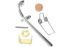 Toyvian Trombone Water Key Replacement Set Cork Pads, Complete Drain Valve Fittings for Brass Instruments, Sturdy Trumpet Wat