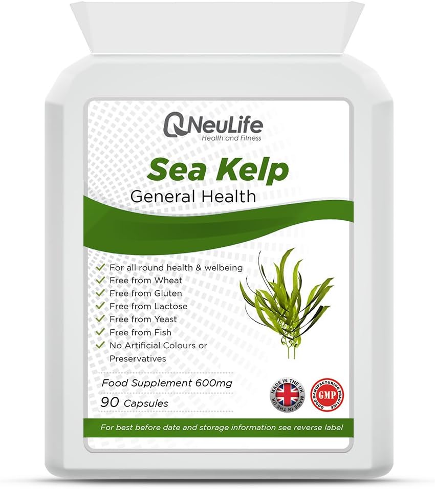 Sea Kelp (Bladderwrack) 600mg - 90 Tablets - by Neulife Health and Fitness