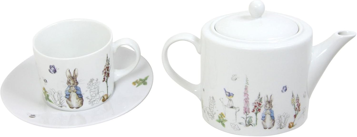 peter rabbit tea set in picnic basket