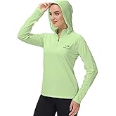 BASSDASH Women’s UPF 50+ Performance Hoodie Long Sleeve UV Fishing Hiking Shirt
